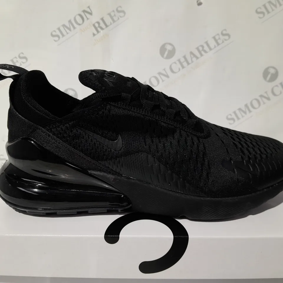 NIKE AIR MAX 270 BLACK TRAINERS - UKL 8 