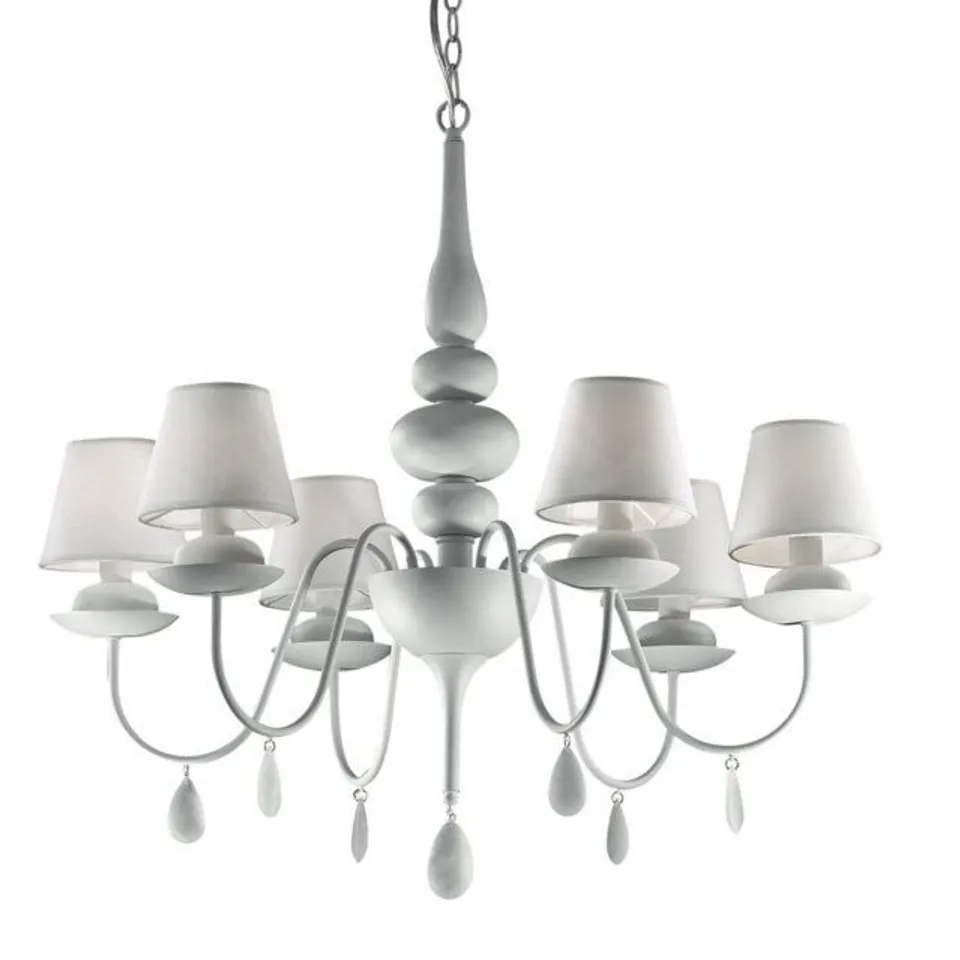 BOXED KNEPPER 6 LIGHT SHADED CHANDELIER