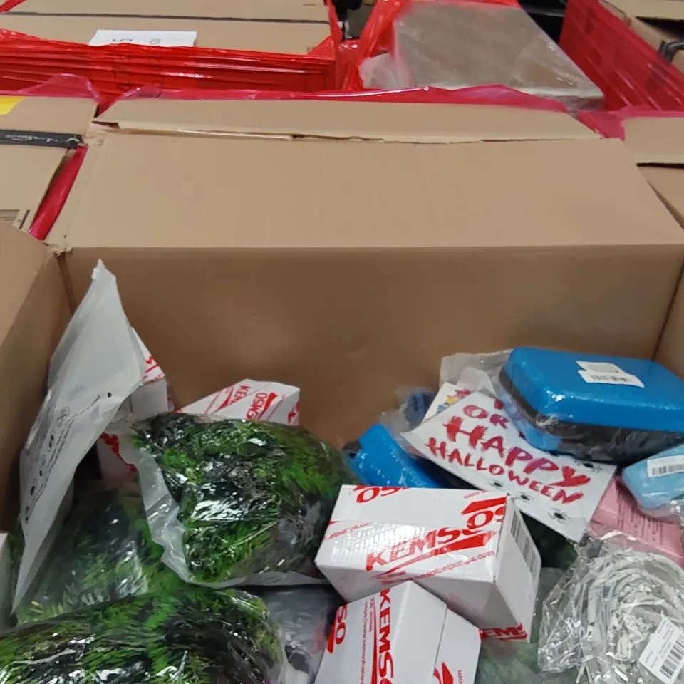 PALLET OF ASSORTED ITEMS INCLUDING: WOMEN'S CLOTHING, HATS, FIRST AID KIT, LED CHRISTMAS LIGHTS, BRACELET KIT, TOOTHPASTE SQUEEZER, PHONE CASE, SOCKS