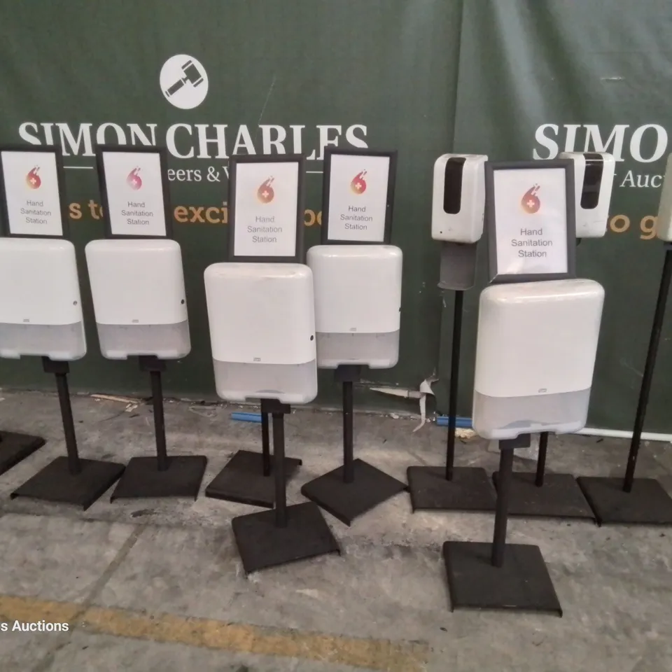TEN ASSORTED HAND SANITATION STATIONS 