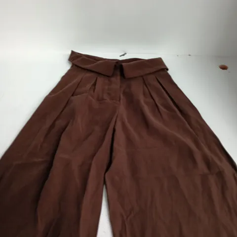 ZARA WOMEN'S BROWN TROUSERS β XS (UK 6)