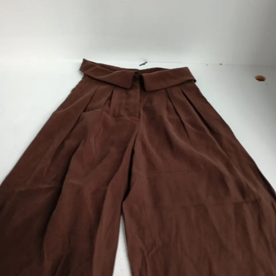 ZARA WOMEN'S BROWN TROUSERS – XS (UK 6)