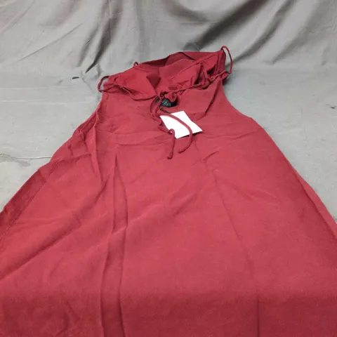 ZARA WOMEN'S RED SLEEVELESS DRESS – SIZE XL