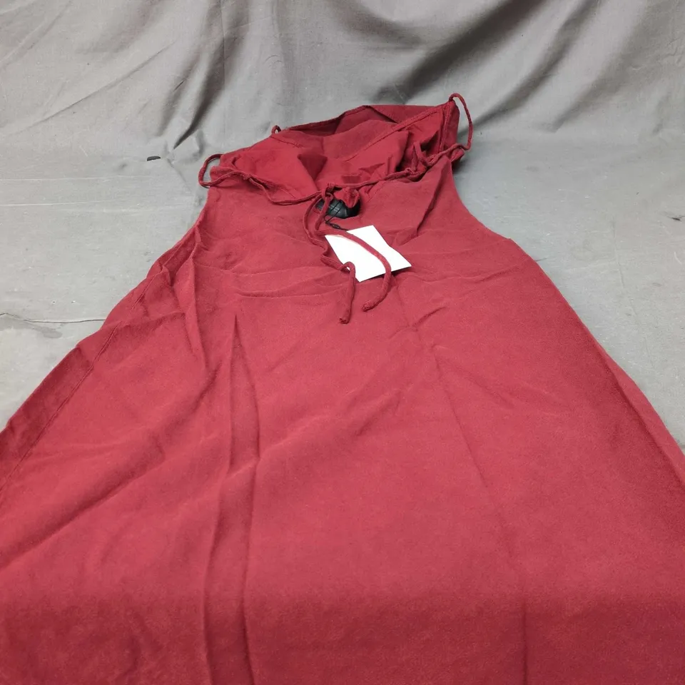 ZARA WOMEN'S RED SLEEVELESS DRESS – SIZE XL