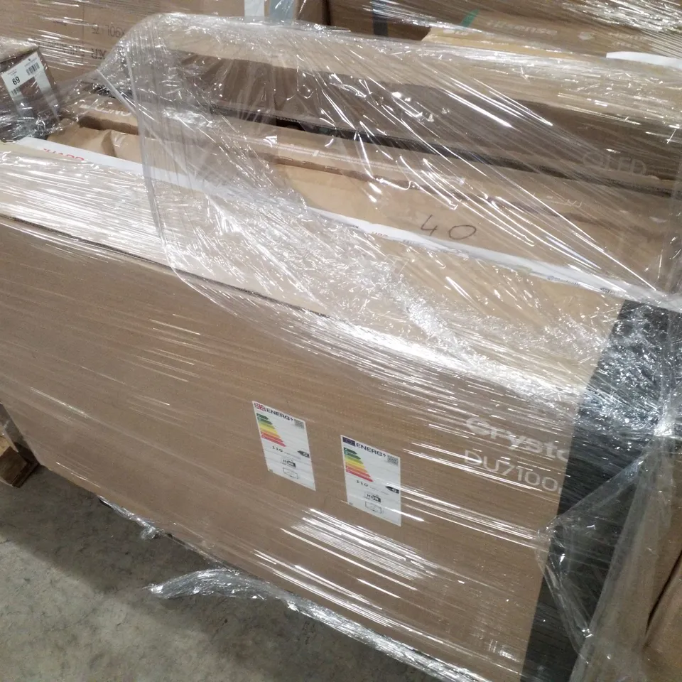 PALLET OF SIX ASSORTED WAREHOUSE DAMAGED TV'S TO INCLUDE;