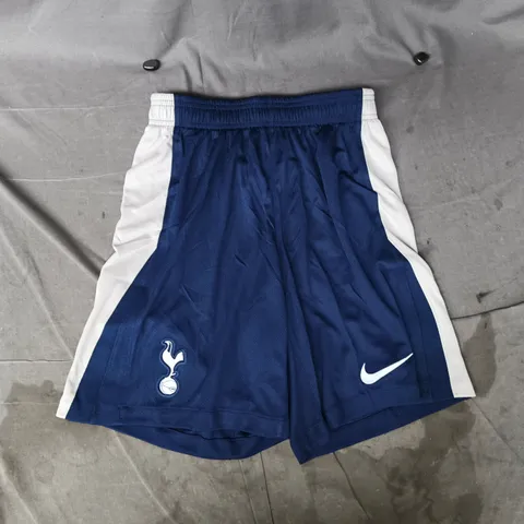 NIKE TOTTENHAM HOTSPUR FOOTBALLS SHORTS IN NAVY/GREY SIZE SMALL