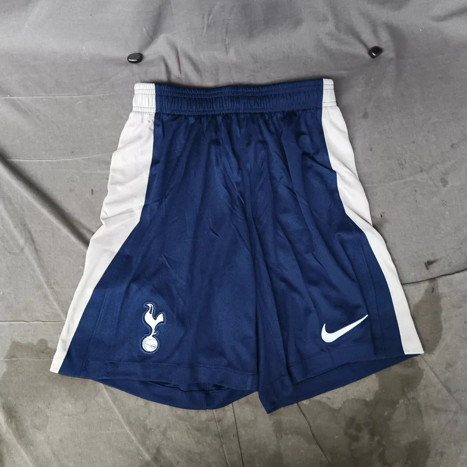 NIKE TOTTENHAM HOTSPUR FOOTBALLS SHORTS IN NAVY/GREY SIZE SMALL