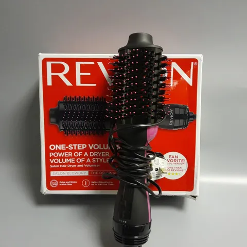 BOXED REVLON SALON ONE-STEP HAIR DRYER AND VOLUMISER