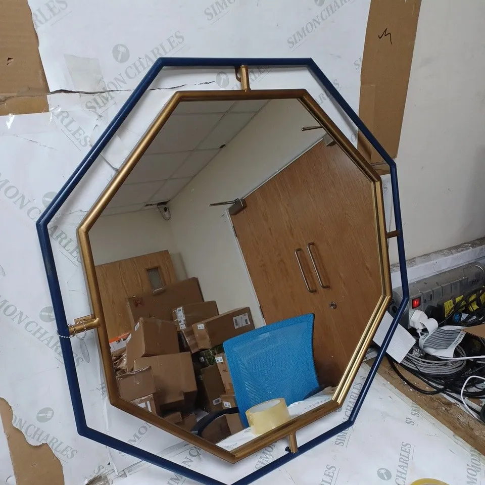 BUNDLEBERRY BY AMANDA HOLDEN OCTAGONAL METAL FRAME - WALL MIRROR 