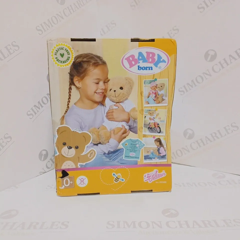 BOXED BABY BORN BEAR WHITE RRP £29.99