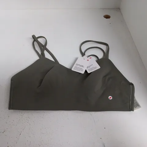LULULEMON LIKE A CLOUD SPORTS BRA IN GREY - SIZE 10