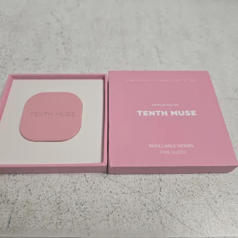 TENTH MUSE REFILLABLE VESSEL PINK SUEDE 