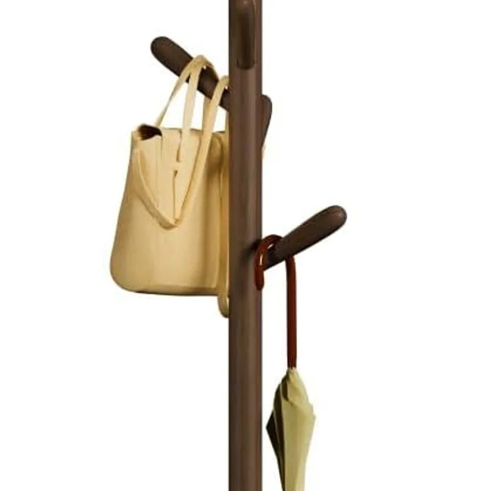 BOXED SOLID WOOD ROUND BASE COAT RACK