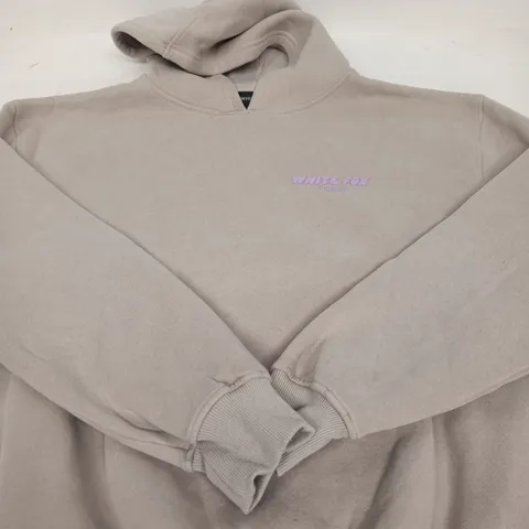 WHITE FOX HOODIE – BEIGE VOL.3 LOGO - SIZE XXS/XS