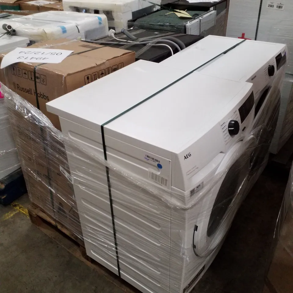 PALLET OF APPROXIMATELY 4 UNPROCESSED RAW RETURN WHITE GOODS TO INCLUDE;