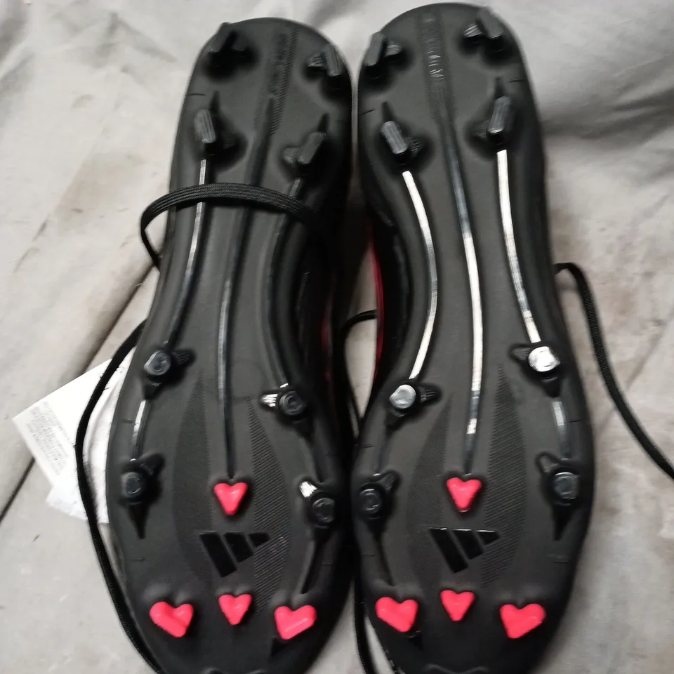 ADIDAS F50 LEAGUE FG/MG MI FOOTBALL BOOTS – BLACK WITH PINK ACCENTS, UK 9