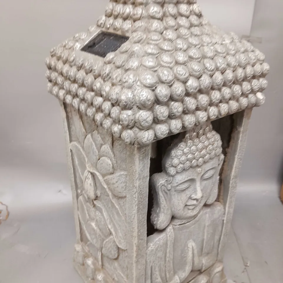 BOXED MY GARDEN STORIES SOLAR LED BUDDHA TEMPLE