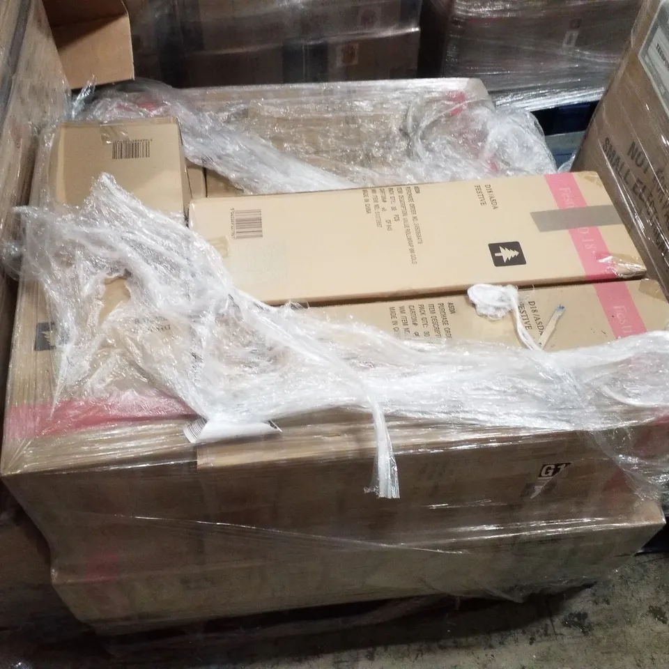 PALLET CONTAINING APPROXIMATELY 9 BOXES OF 30 BRAND NEW 8M GOLD STAR ROLLWRAP