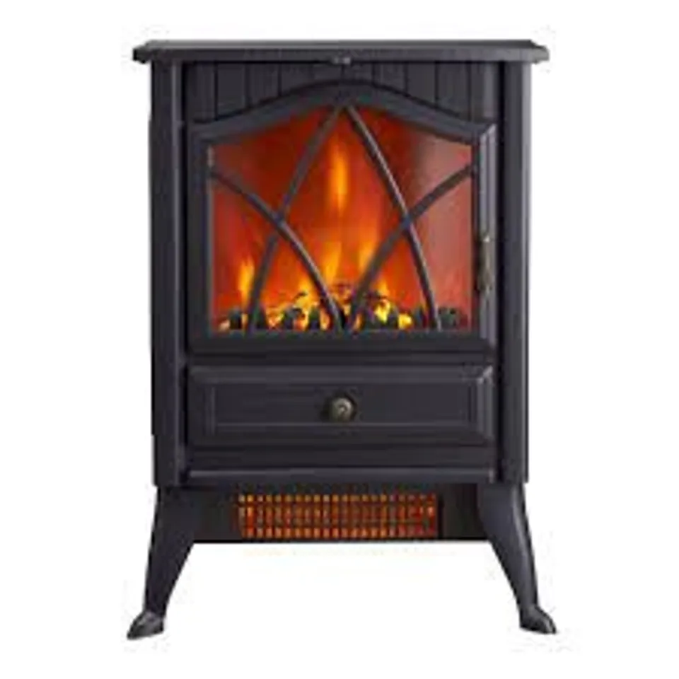 BOXED NEO ELECTRIC HEATER FLAME AND LOG STORE 2000W - BLACK (1 BOX)