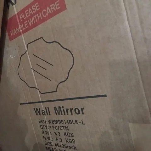 Boxed wall mirror