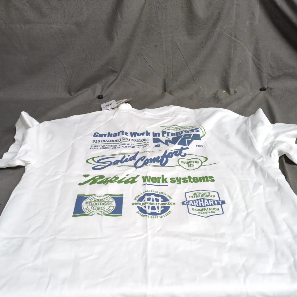 CARHARTT S/S NETWORKS T SHIRT WHITE MEDIUM WITH TAGS