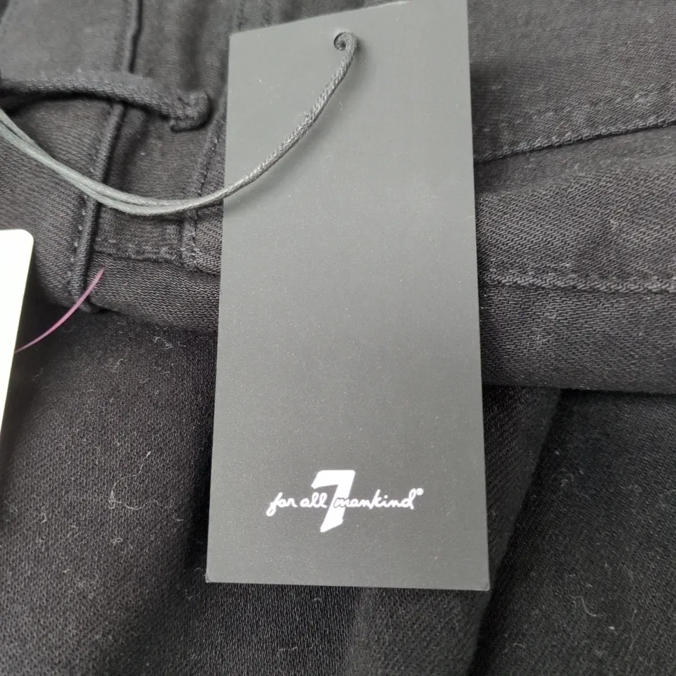 7 FOR ALL MANKIND LOTTA SLIM ILLUSION SOHO NIGHT SIZE 27 BLACK DENIM TROUSERS