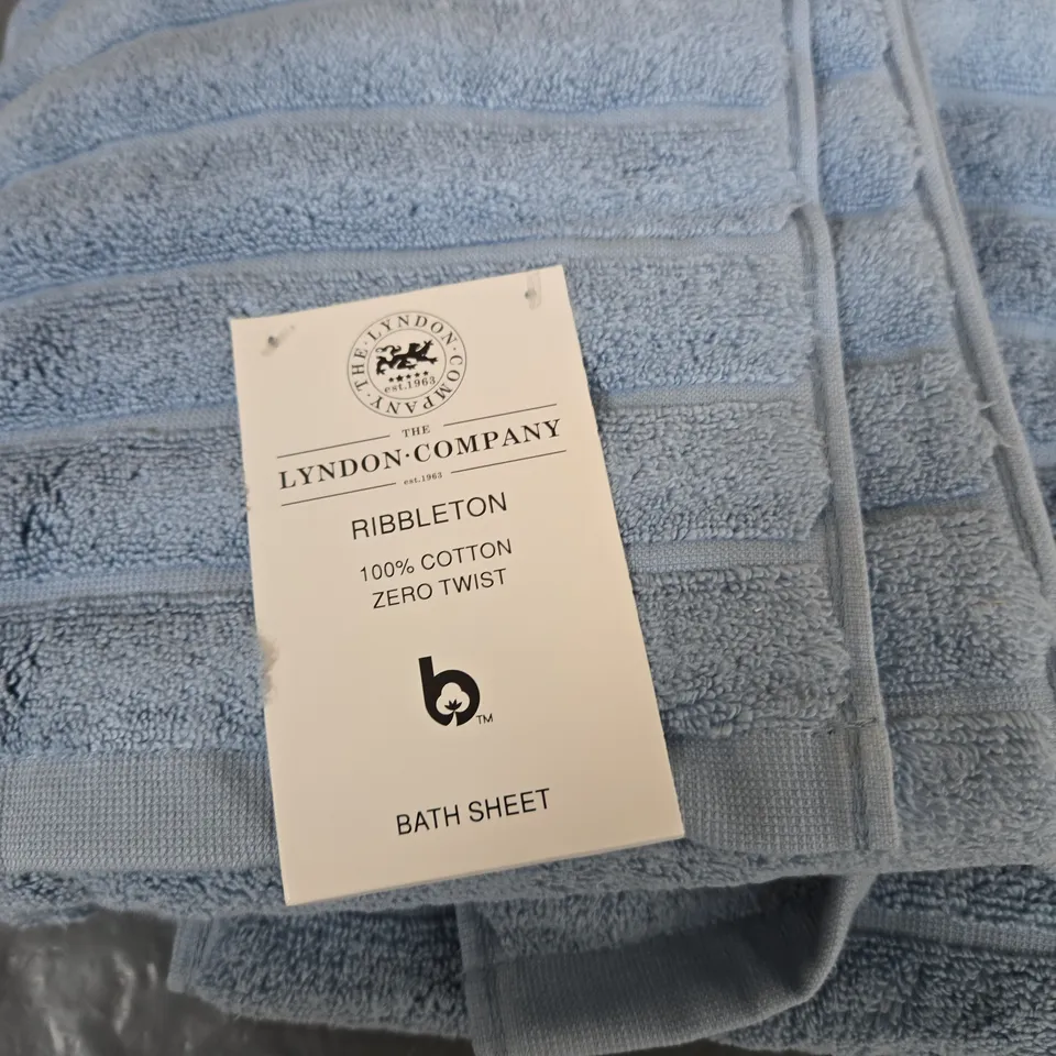 LYNDON COMPANY RIBBLETON BATH SHEET – 100% COTTON, ZERO TWIST
