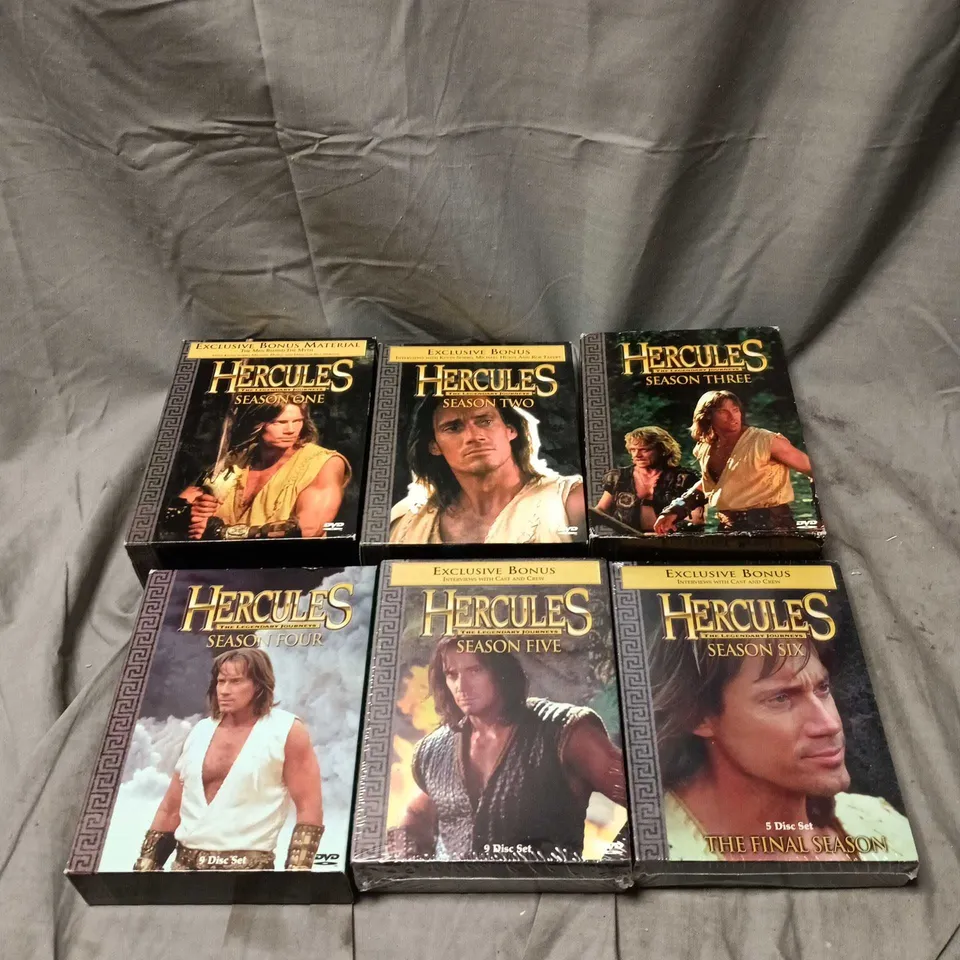 HERCULES THE LEGENDARY JOURNEYS SEASON 1 TO 6 BOX SETS, COMPLETE SERIES.