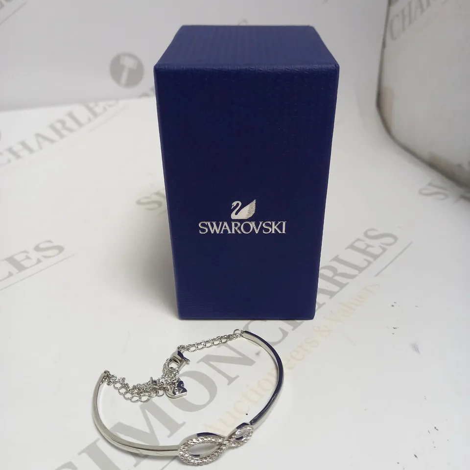 SWAROVSKI INFINITY BANGLE CHAIN BRACELET 