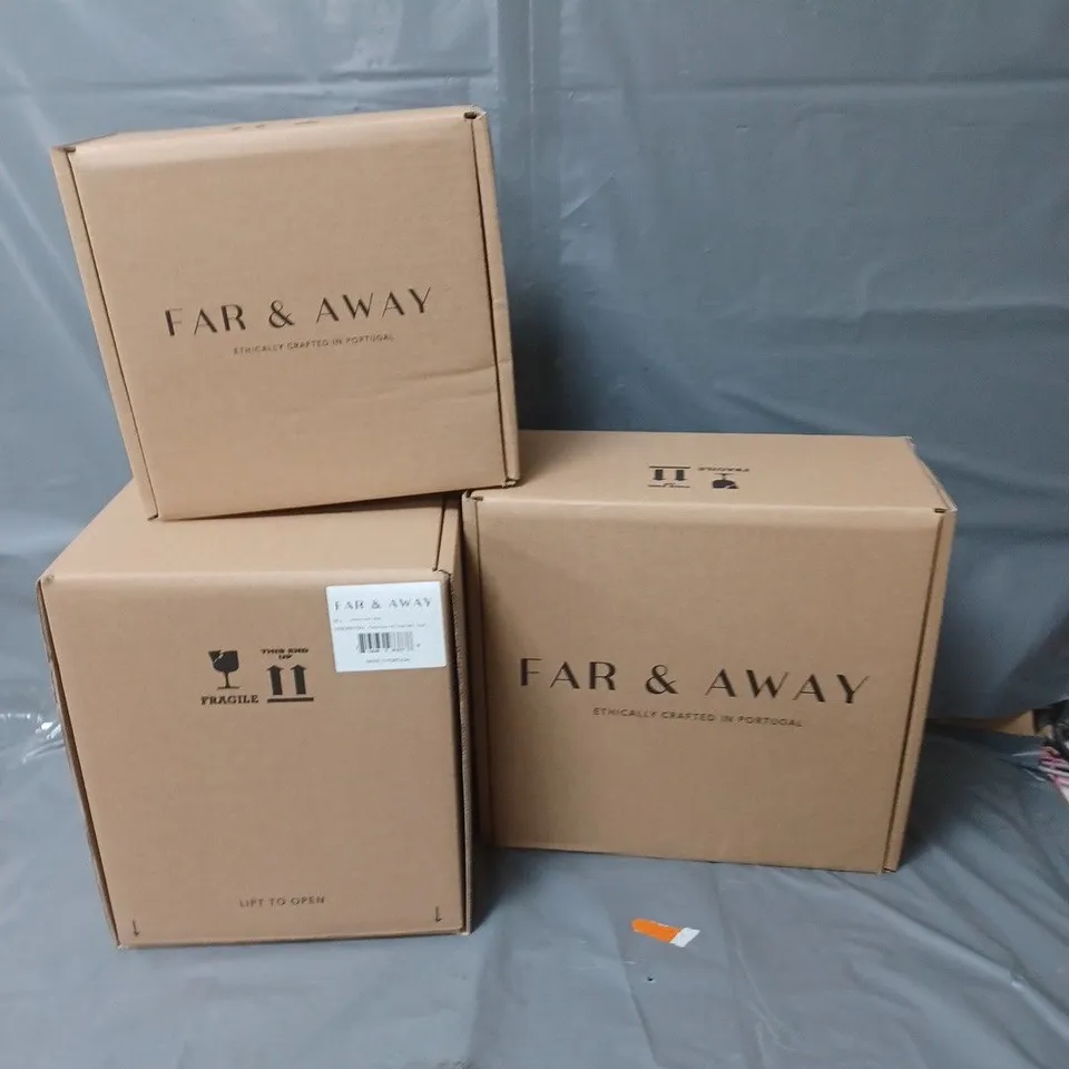 FAR & AWAY 12 PIECE LARGE PLATES, SMALL PLATES AND BOWLS SET - PEARL