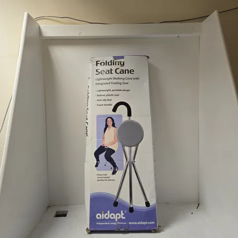 AIDAPT FOLDING SEAT CANE BOXED