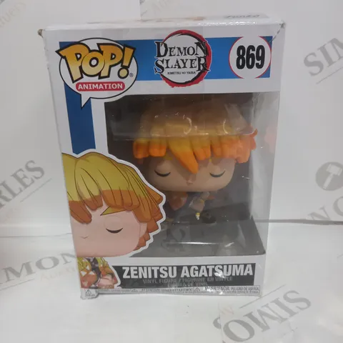 POP! ANIMATION DEMON SLAYER ZENITSU AGATSUMA VINYL FIGURE 869
