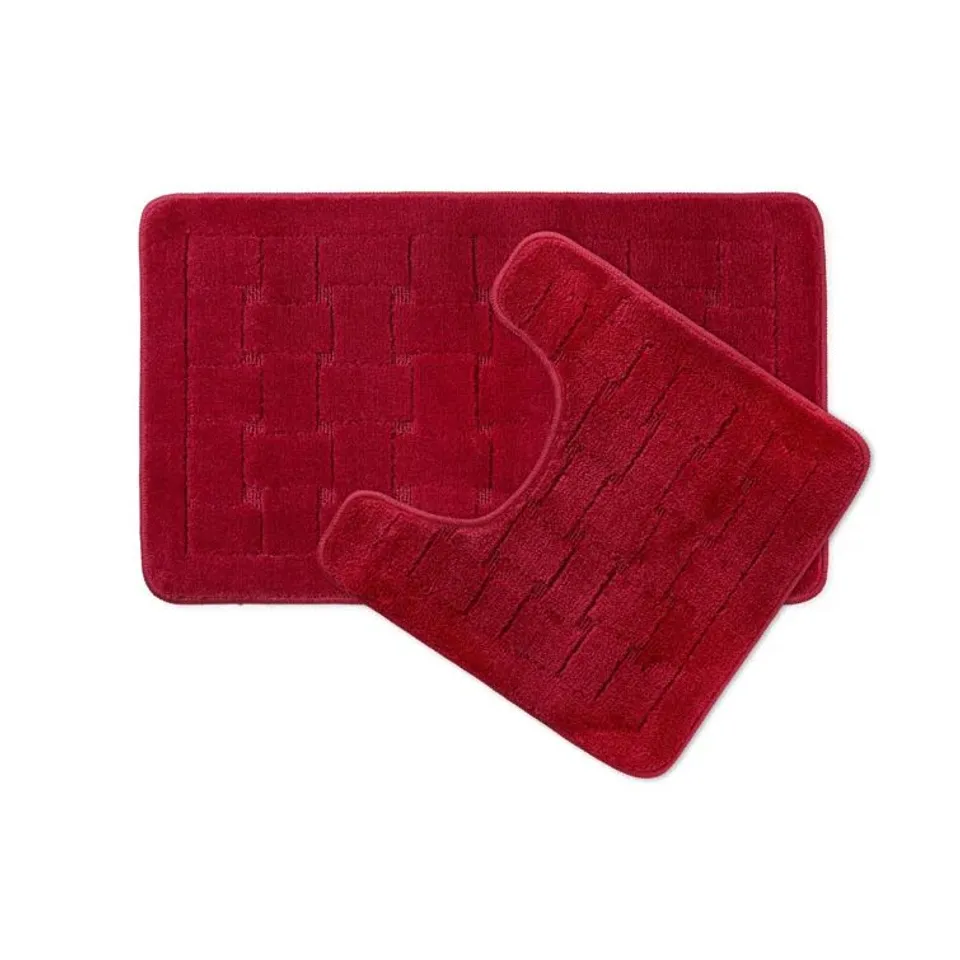 ANISS 2 PIECE SET RECTANGLE BATH MAT