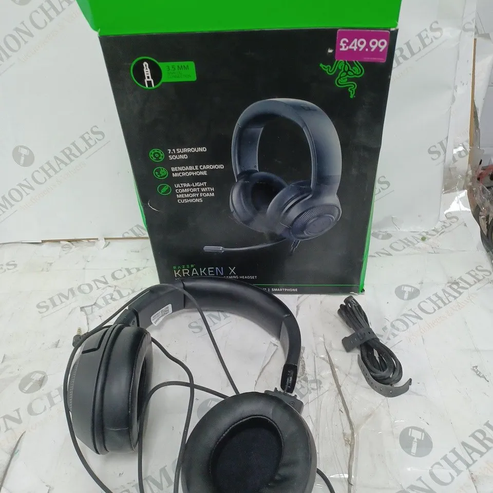 BOXED RAZER KRAKEN X GAMING HEADSET