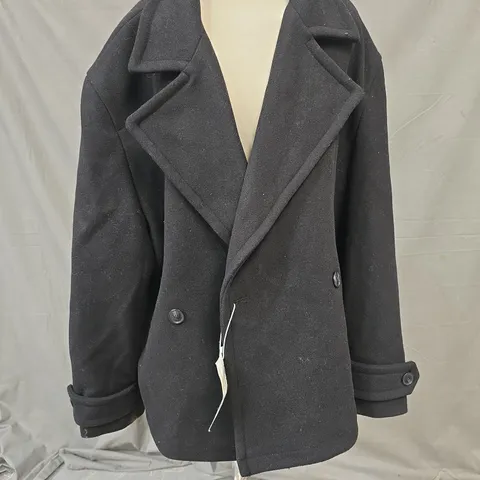 ZARA COAT IN BLACK SIZE UK LARGE