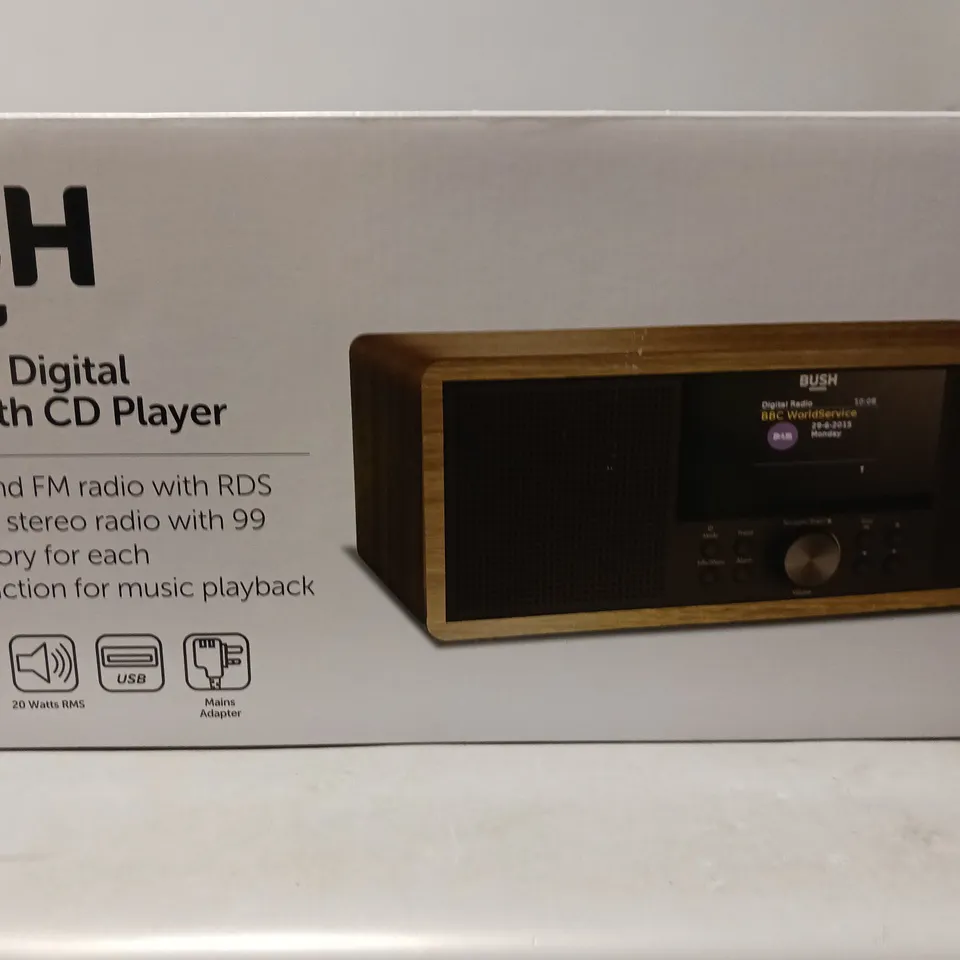 BUSH DAB+/DAB DIGITAL FM RADIO WITH CD PLAYER