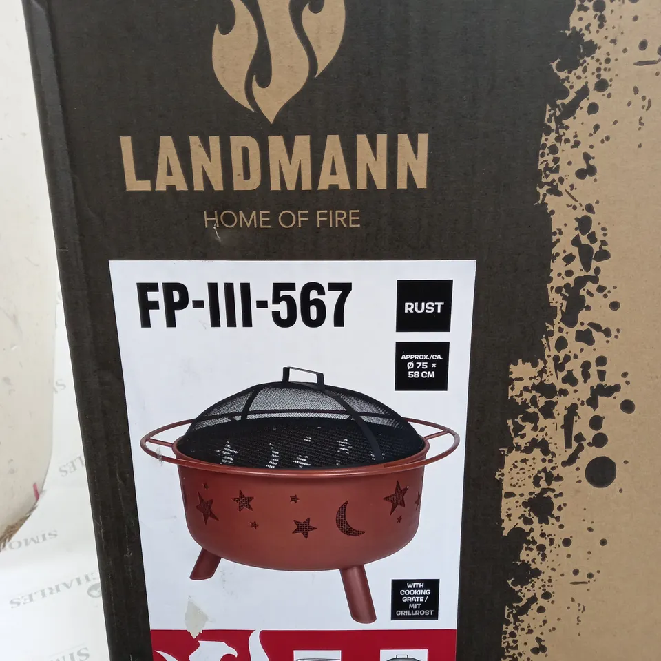 LANDMANN MOON AND STAR OUTDOOR FIRE PIT