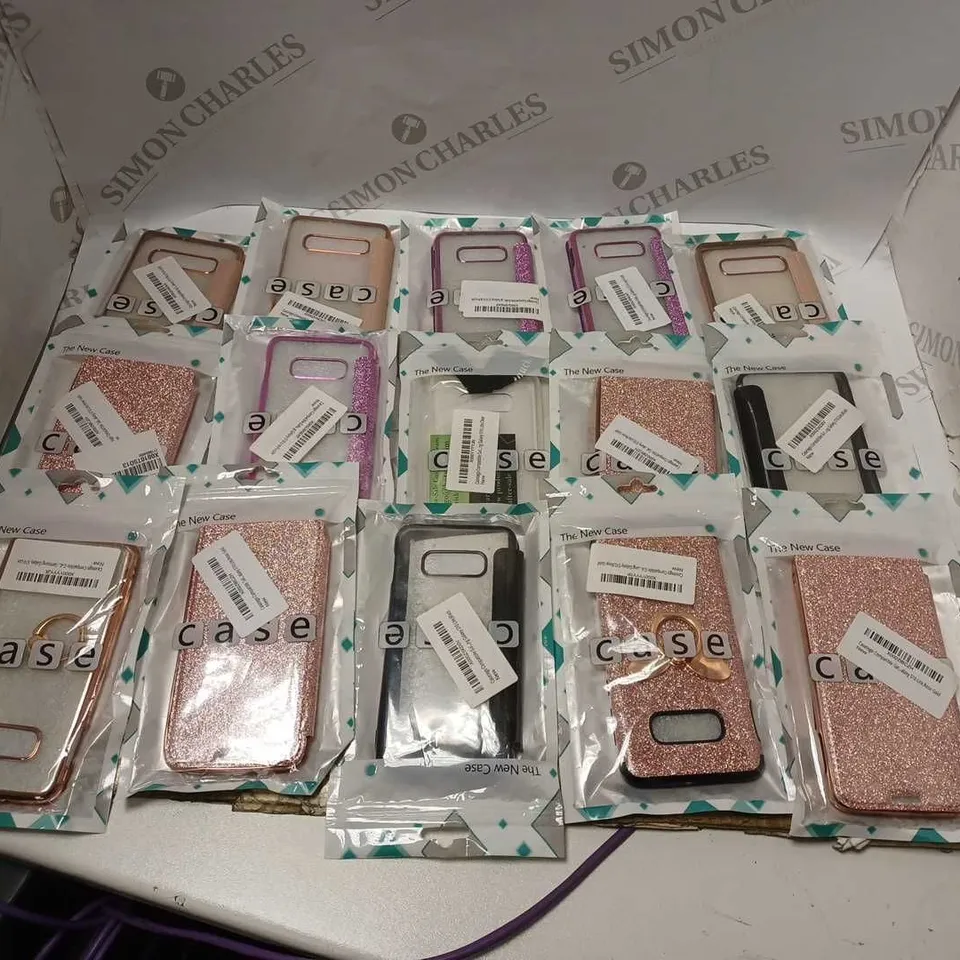ASSORTED LOT OF 20 PHONE CASES TO INCLUDE DIFFERENT COLOURS AND STYLES 