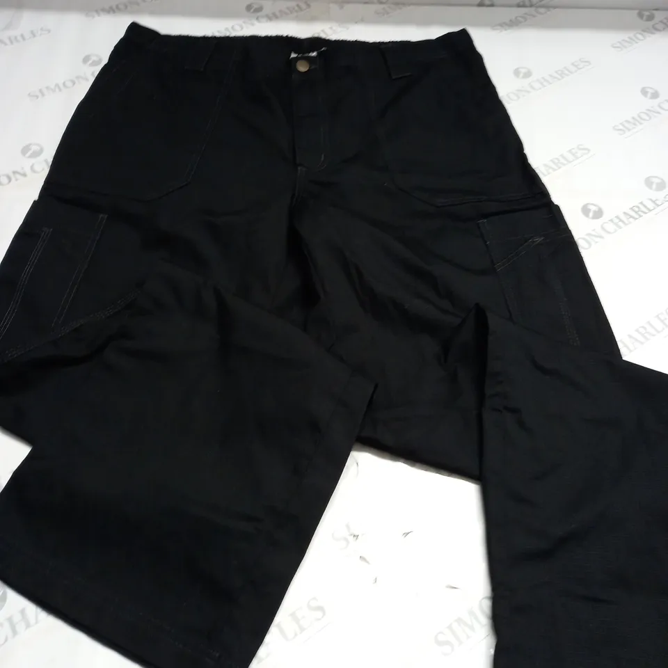 CARHARTT FORCE BLACK TROUSERS - TALL L