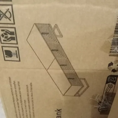 BOXED TV STAND WITH 4 DOORS (2 BOXES)