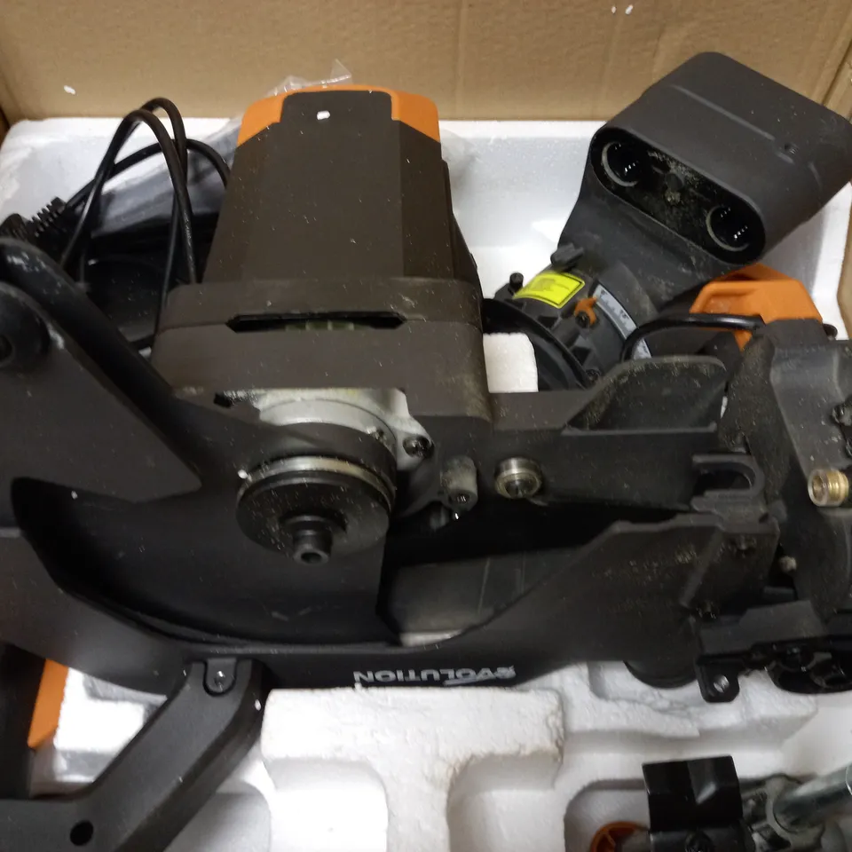 EVOLUTION MULTI-MATERIAL CUTTING SLIDING MITRE SAW