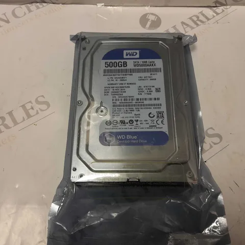 SEALED 500GB SATA-III 3.5 7200RPM 6Gb/s HDD - WD5000AAKX-08U6AA0