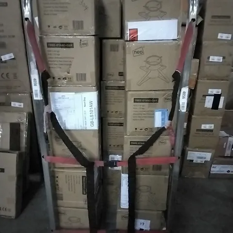 CAGE OF BOXED-NEO TREE STANDS - GREEN AND RED