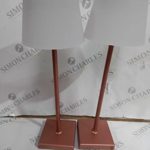SFIXX SET OF 2 INDOOR OUTDOOR ROSE GOLD STAR
