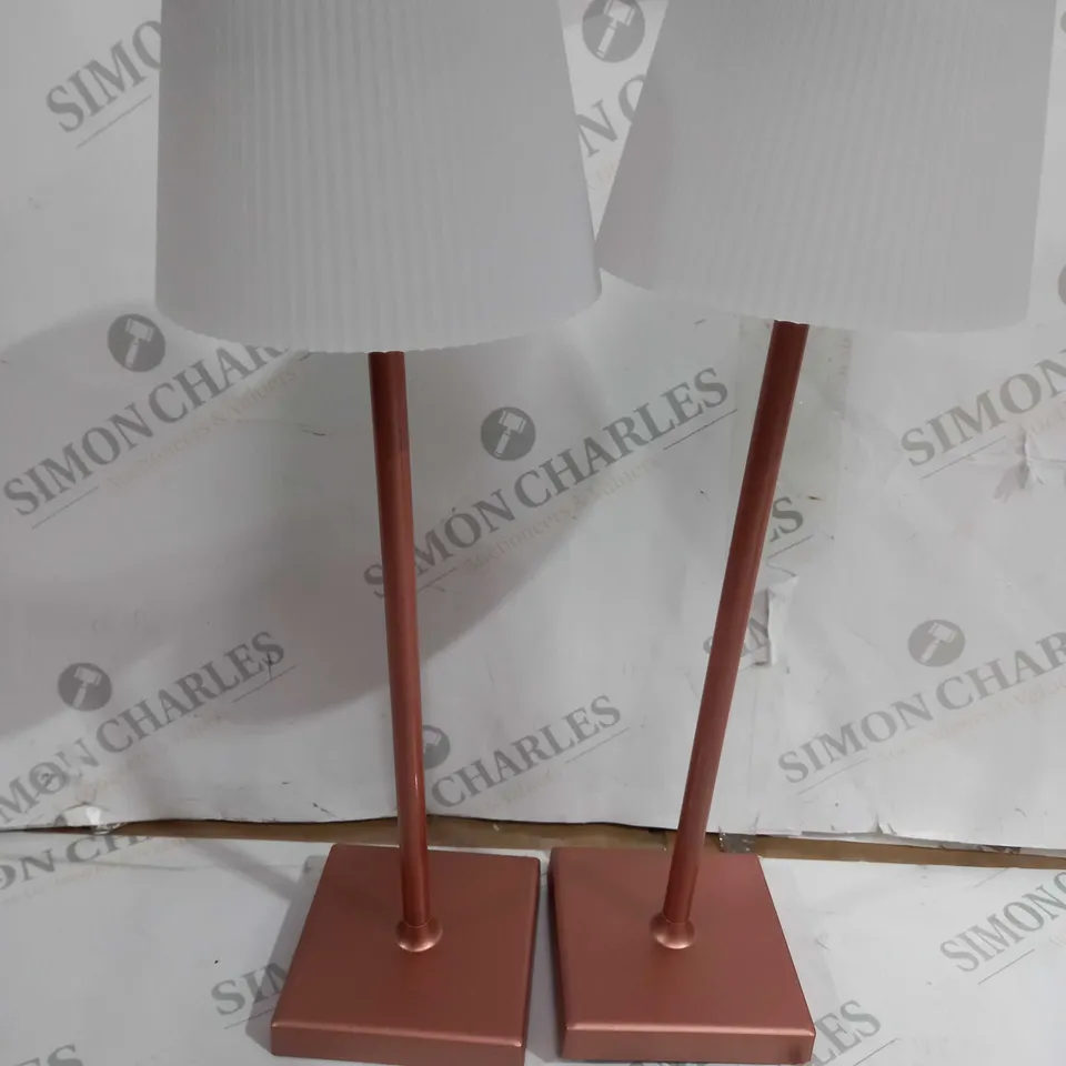 SFIXX SET OF 2 INDOOR OUTDOOR ROSE GOLD STAR