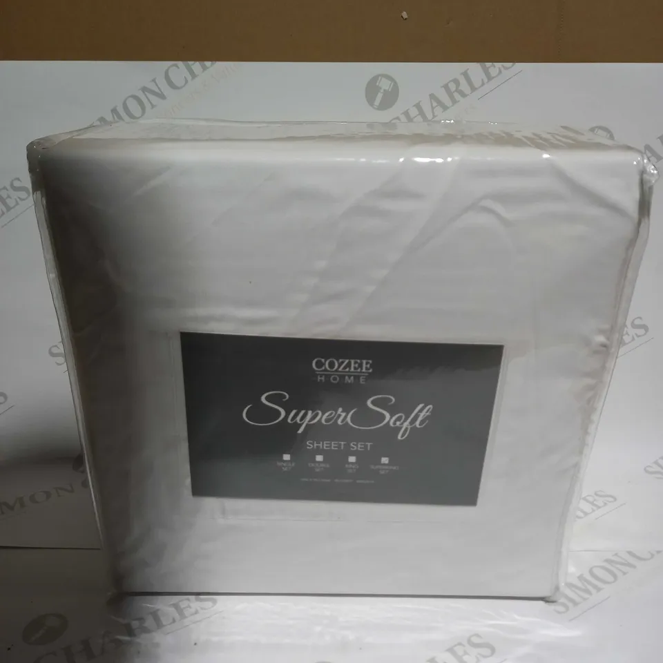 COZEE HOME SUPERSOFT SHEET SET - SUPERKING