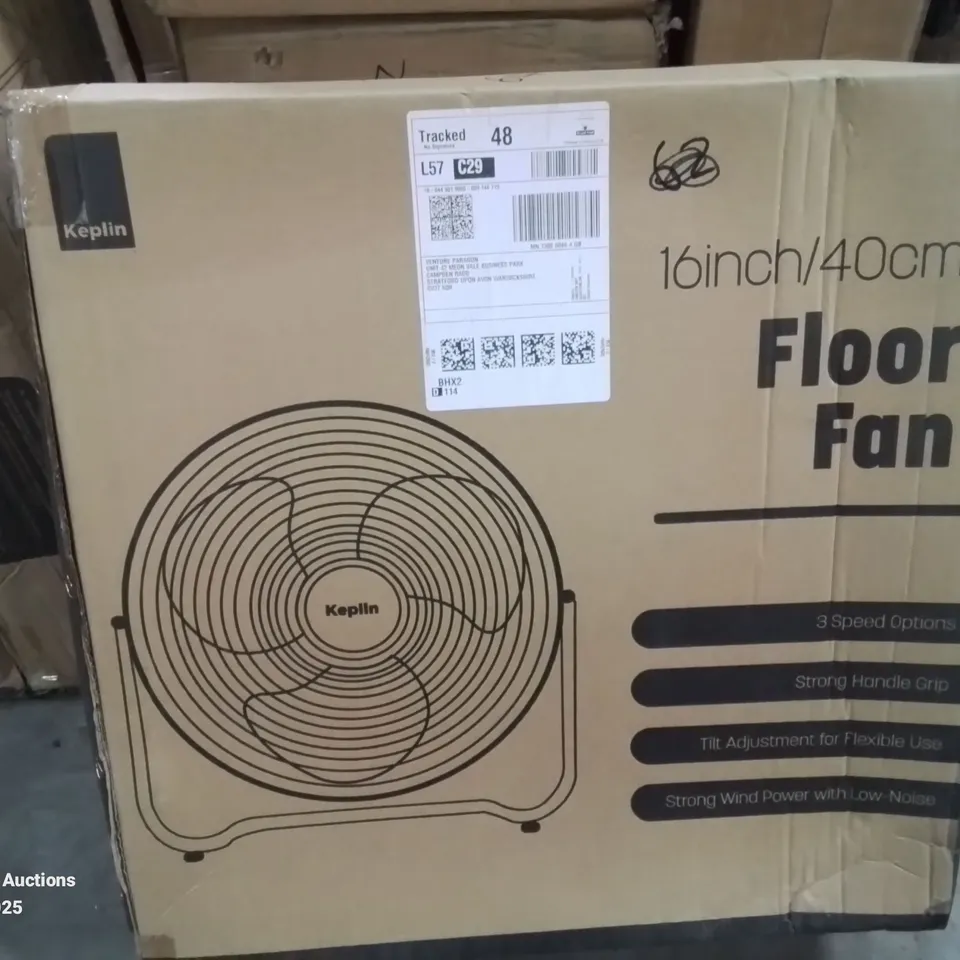 BOXED 40CM FLOOR FAN