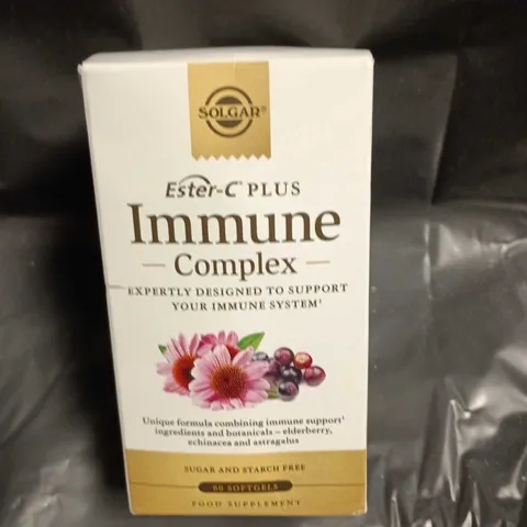 SOLGAR ESTER-C PLUS IMMUNE COMPLEX β VITAMIN C IMMUNE SUPPORT DIETARY SUPPLEMENT