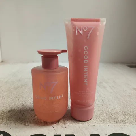 NO7 GOOD INTENT PORE BUFF & MOISTURE MELT BODY GEL – PINK SKINCARE DUO 