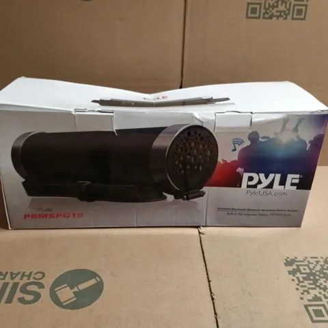 PYLEUSA PBMSPG19 PORTABLE BLUETOOTH WIRELESS BOOMBOX STEREO SYSTEM RECHARGEABLE BATTERY WITH MP3/FM RADIO